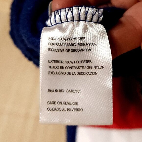 GIII Sports University Of Kansas Mens Blue Teddy Quarter Zip Pullover - Picture 7 of 10